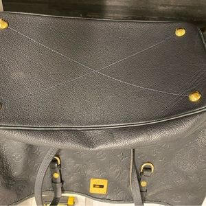 Louis Vuitton Citadine handbag-Monogram Empreinte Leather PM Blue.